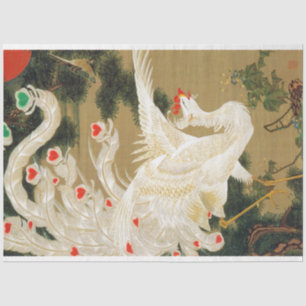 Papier Mousseline Pine Tree & Phoenix (Coeur d'Amour Phoenix), Jakuc