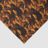 Papier Mousseline Pinecone motif chute rustique nature brun noir (Détail)