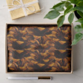 Papier Mousseline Pinecone motif chute rustique nature brun noir (Cadeau)