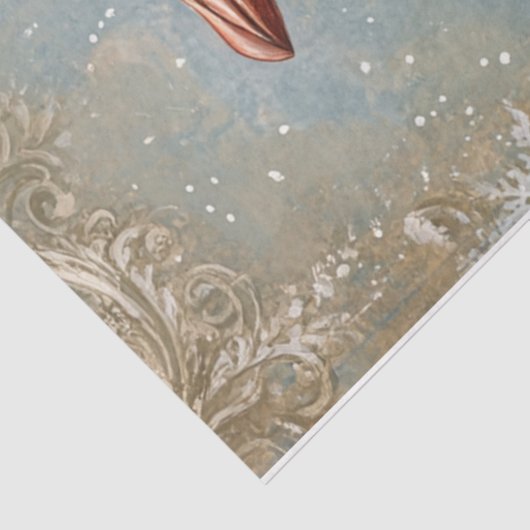 Papier Mousseline Pingouin à flocon de neige (Détail)