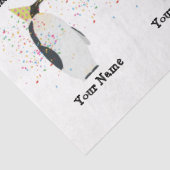 Papier Mousseline Pingouin - Animaux à l'anniversaire Nom de la fête (Détail)