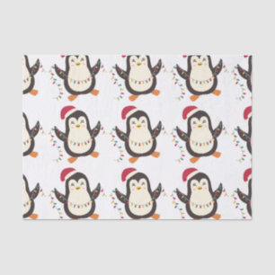 Papier Mousseline Pingouin de Noël