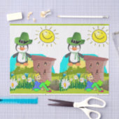 Papier Mousseline Pingouin en papier de la Saint Patrick (Artisanat)