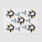 Papier Mousseline Pingouin en papier tissu (Recto)