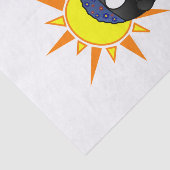 Papier Mousseline Pingouin surfeur de papier tissu (Détail)