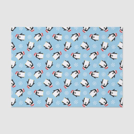 Papier Mousseline Pingouins (Recto)