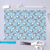Papier Mousseline Pingouins (Artisanat)