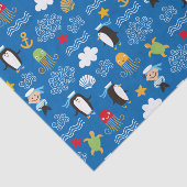 Papier Mousseline Pingouins et marins (Détail)