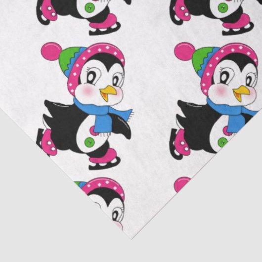 Papier Mousseline Pingouins mignons (Détail)