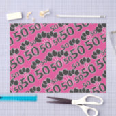Papier Mousseline PINK 50e anniversaire Tissu Papier (Artisanat)
