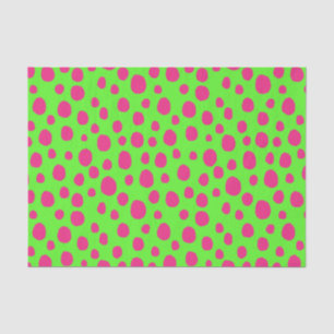 Papier Mousseline Pink and Green Neon Animal Spot Imprimer Découpage
