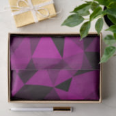 Papier Mousseline Pink black geometric mesh pattern (Cadeau)