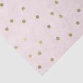 Papier Mousseline Pink Blush Gold Sparkt Confetti (Détail)