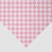 Papier Mousseline Pink Checker Checkerboard Checkered Girly Retro (Détail)