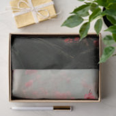 Papier Mousseline Pink cherry blossoms branches Ethereal (Cadeau)