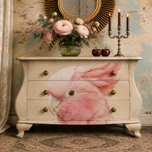 Papier Mousseline Pink Cockatoo Decoupage Tissue Paper