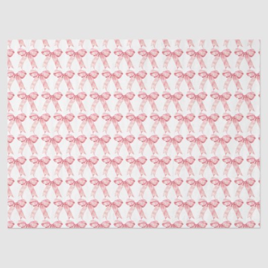 Papier Mousseline Pink Coquette Bow (Recto)