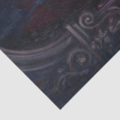 Papier Mousseline Pink Corset Black Roses Decoupage (Détail)