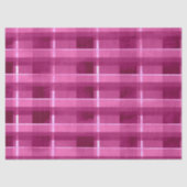 Papier Mousseline Pink Distressed Plaid Funky Pattern Decoupage (Recto)