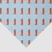 Papier Mousseline Pink Easter Egg on Light Blue (Détail)