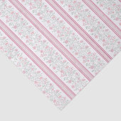 Papier Mousseline Pink Floral Wildflowers Coquette (Détail)