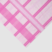 Papier Mousseline Pink Gingham Stripe Check Pattern (Détail)