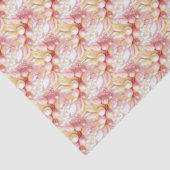 Papier Mousseline Pink Gold Christmas Merry Pattern#17 ID1009 (Détail)