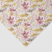 Papier Mousseline Pink Gold Christmas Pattern#21 ID1009 (Détail)