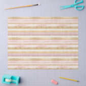 Papier Mousseline Pink Gold Christmas Pattern#27 ID1009 (Artisanat)