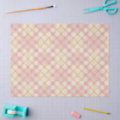 Papier Mousseline Pink Gold Christmas Pattern#28 ID1009 (Artisanat)
