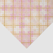 Papier Mousseline Pink Gold Christmas Pattern#28 ID1009 (Détail)