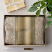 Papier Mousseline Pink & Gold Sparktery Fleur de lis (Cadeau)