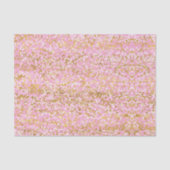 Papier Mousseline Pink Gold White Confetti Birthday (Recto)
