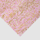 Papier Mousseline Pink Gold White Confetti Birthday (Détail)