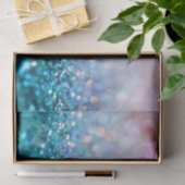 Papier Mousseline Pink Gradient Bleu Turquoise Parkle Parties scinti (Cadeau)