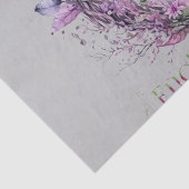 Papier Mousseline Pink Green Pastel Enchanted Dragon de Pâques (Détail)