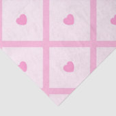 Papier Mousseline Pink Heart Moderne Plaid Collection (Détail)