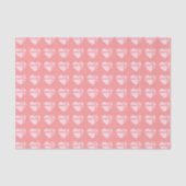 Papier Mousseline Pink Heart Shape Chocolate Box Pattern (Recto)