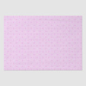 Papier Mousseline Pink Lace & White Floral Lattice Pattern (Recto)