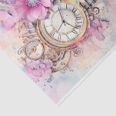 Papier Mousseline Pink lumineux Média mixte (Détail)