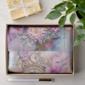 Papier Mousseline Pink lumineux Média mixte (Cadeau)