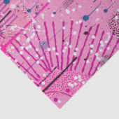Papier Mousseline Pink Maximalist Abstract: Raspberry Sundae (Détail)