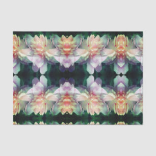 Papier Mousseline Pink Peony Flower Motif Abstrait Découpage