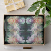 Papier Mousseline Pink Peony Flower Motif Abstrait Découpage (Cadeau)