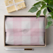 Papier Mousseline Pink Plaid  (Cadeau)