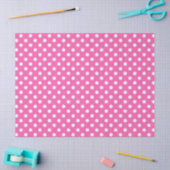 Papier Mousseline Pink Polka Dot Breast Cancer Awareness Pattern (Artisanat)