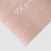 Papier Mousseline Pink Rose Gold Confetti Blush Merci Nom (Détail)