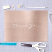 Papier Mousseline Pink Rose Gold Confetti Blush Merci Nom (Artisanat)