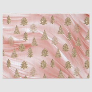 Papier Mousseline Pink Streak Gold Parties scintillant Glam Arbres d