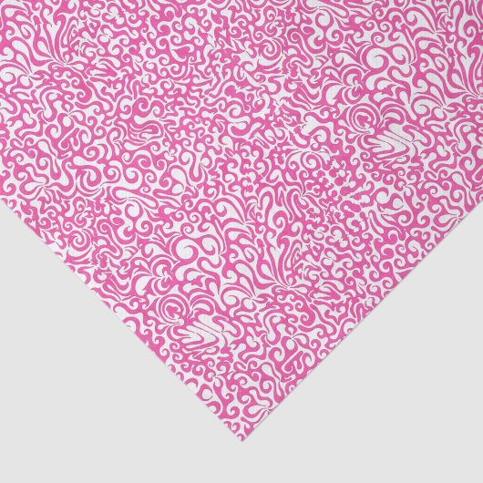 Papier Mousseline Pink Swirl (Détail)